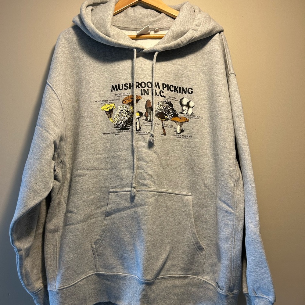 TNA Gray Mushroom Graphic Hoodie